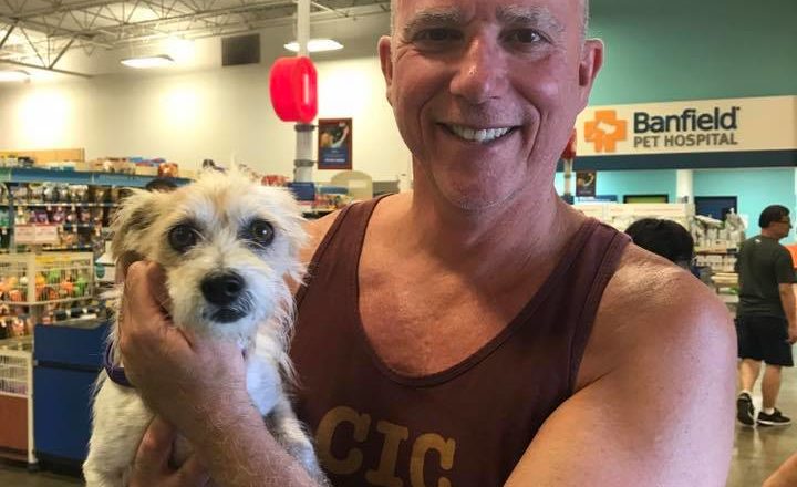 Dan Hanley and dog